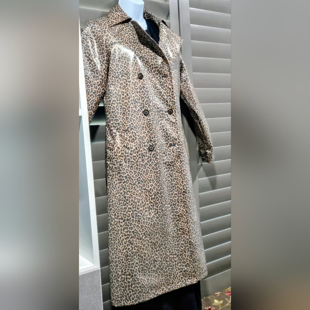 Something Navy Animal Print Coat